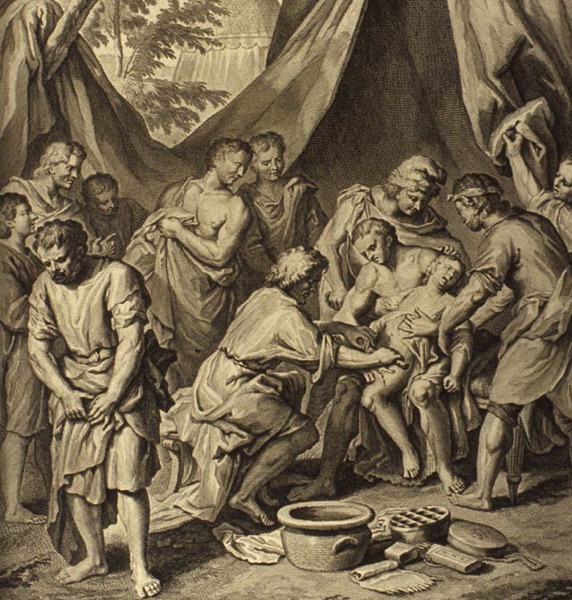 18th century print of the Circumcision of Abrahams House.